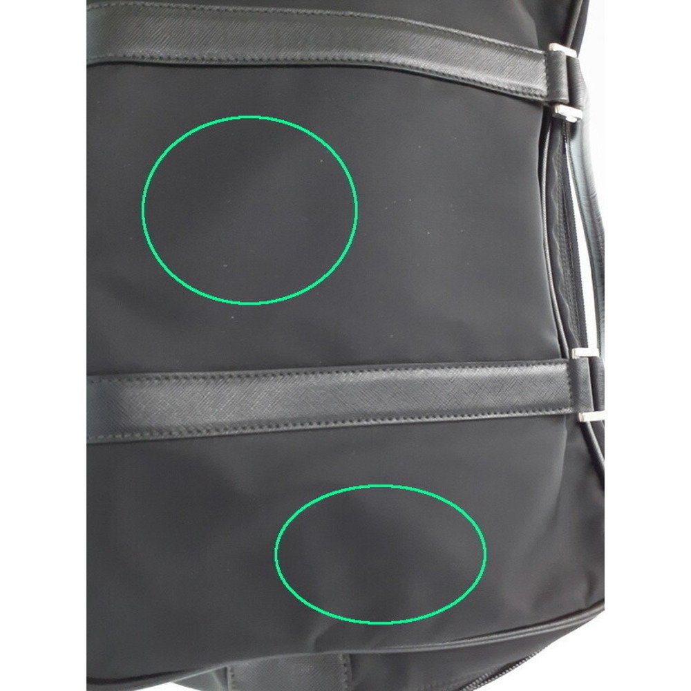 Prada leather saffiano nylon Black briefcase - Picture 7 of 9